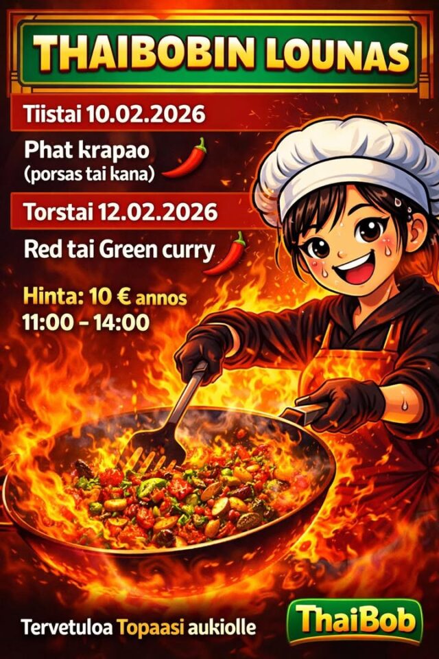 Tervetuloa lounaalle tällä viikolla! Soittakaa etukäteen, jos haluatte välttää odottelun.📍 Topaasiaukio, Kivistö 📞 +358 45 195 5923